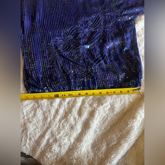 Vintage Papillon Sequin Top and Skirt - could not find size - Picture 7 of 9